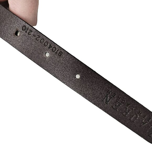 Lauren Ralph Lauren NWOT Brown Braided Leather Belt Brass‎ Buckle Two Tone 32 main image 8